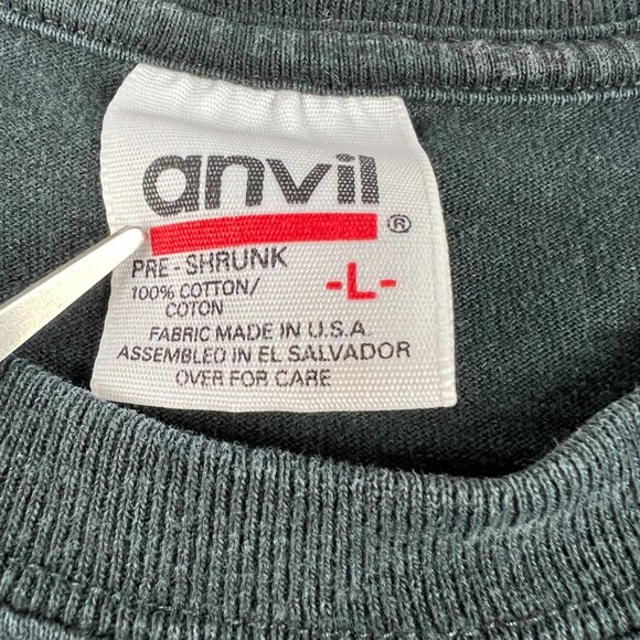 VTG 1999 98 Degrees Heat It Up Tour Shirt Large Black Faded Fire Fighter Tee - Picture 5 of 11